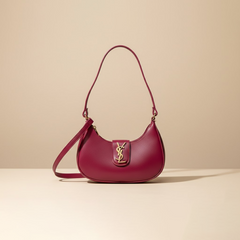 Chic Luxury: YSL Burgundy Shoulder Bag